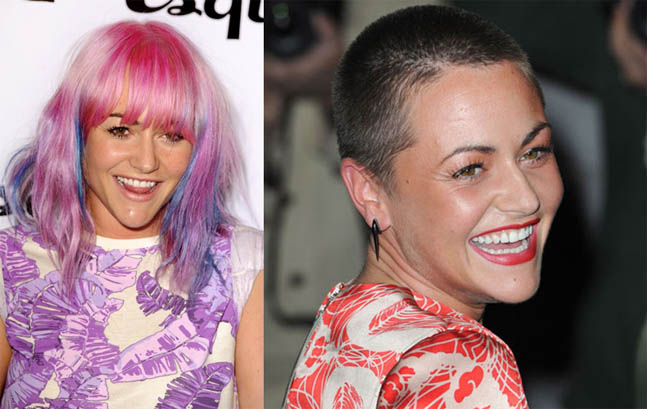 Women Celebrities With Shaved Heads 